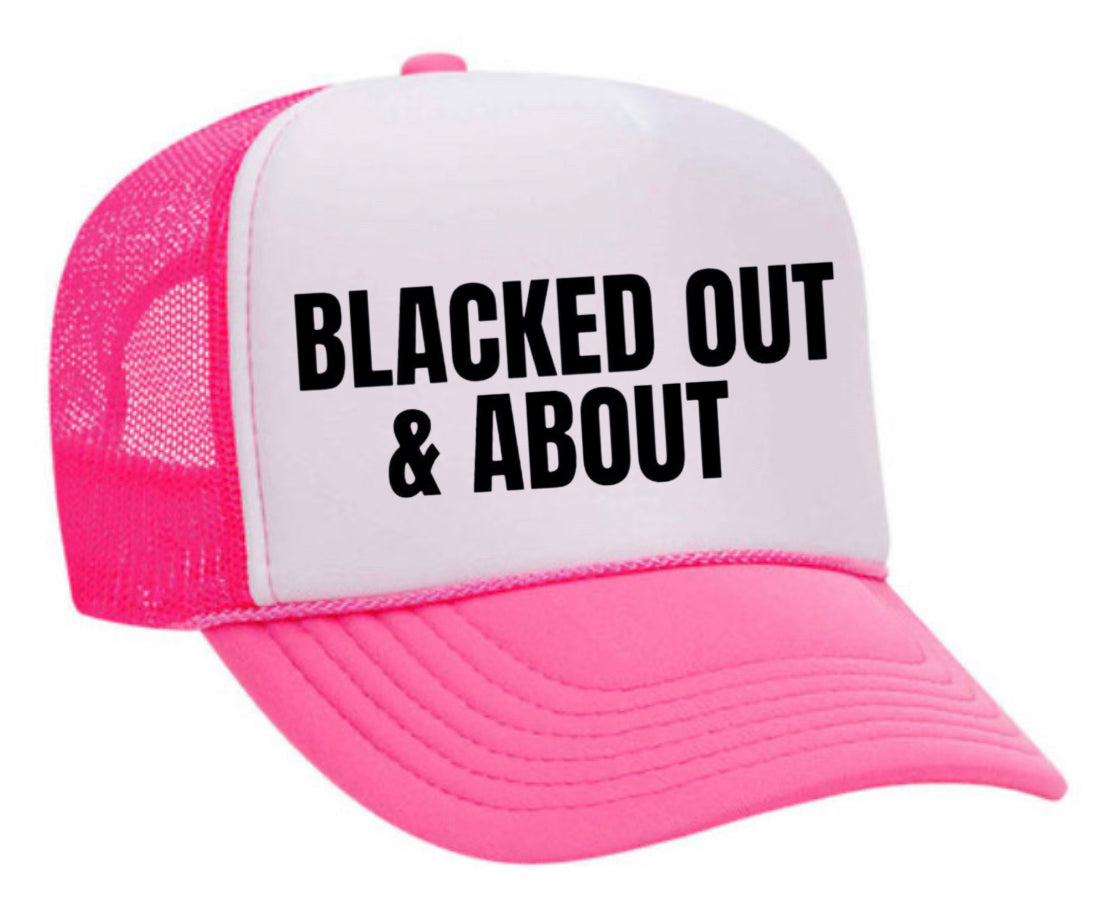 Blacked Out & About Trucker Hat Uncle Bekah’s Inappropriate Trucker Hats