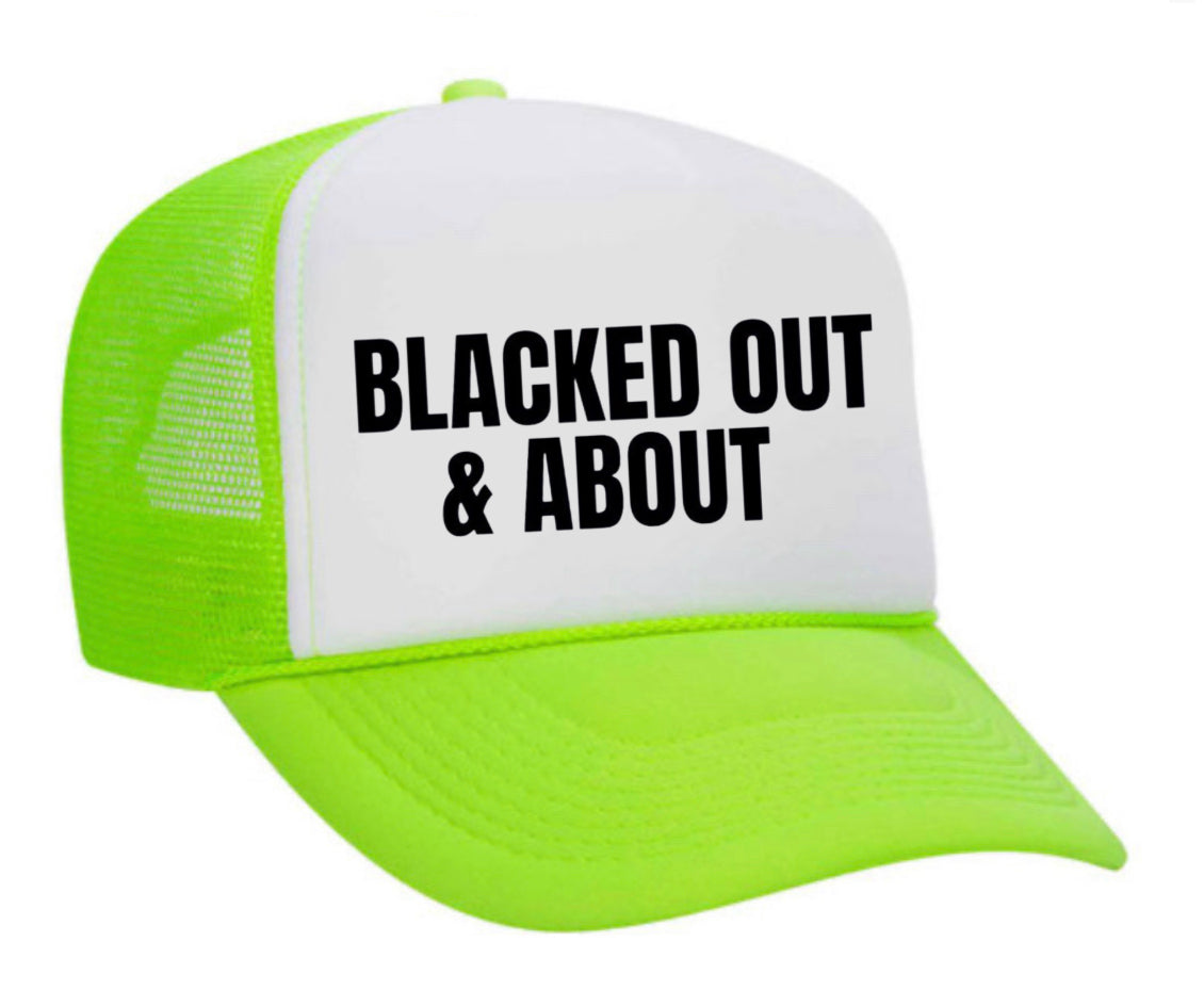 Blacked Out & About Trucker Hat Uncle Bekah’s Inappropriate Trucker Hats