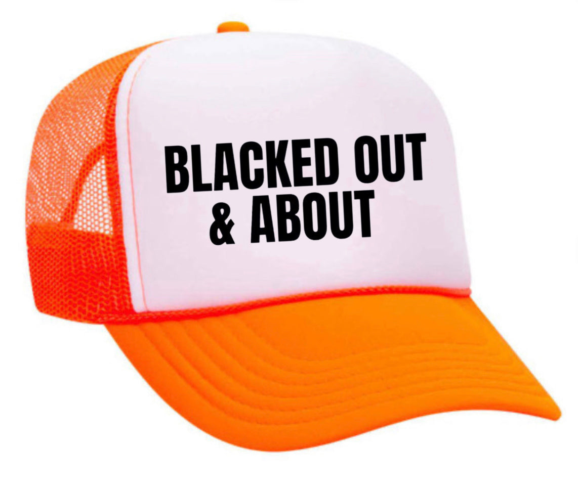 Blacked Out & About Trucker Hat Uncle Bekah’s Inappropriate Trucker Hats