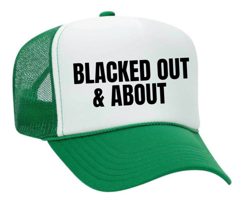 Blacked Out & About Trucker Hat Uncle Bekah’s Inappropriate Trucker Hats