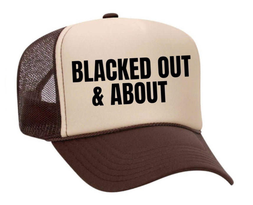 Blacked Out & About Trucker Hat Uncle Bekah’s Inappropriate Trucker Hats