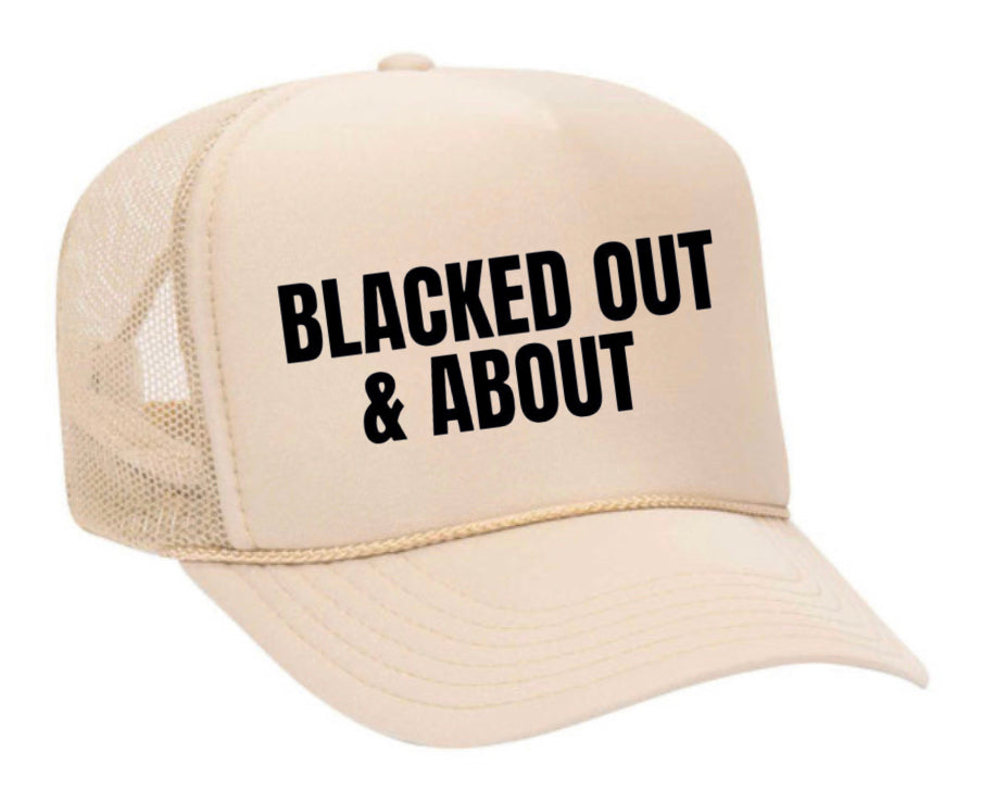 Blacked Out & About Trucker Hat Uncle Bekah’s Inappropriate Trucker Hats