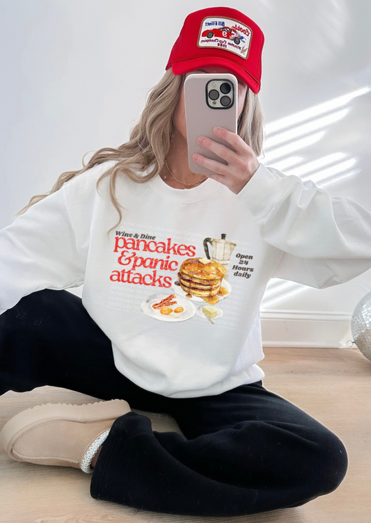 Pancakes & Panic Attacks Graphic T-Shirt Gunpowder and Lace Boutique Nac