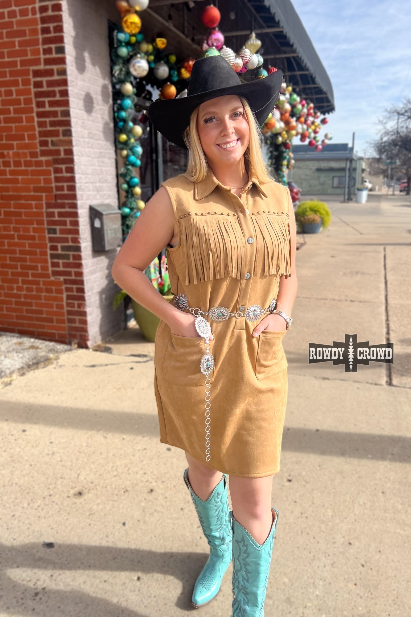 Freight Train Western Fringe Dress Rowdy Crowd Clothing