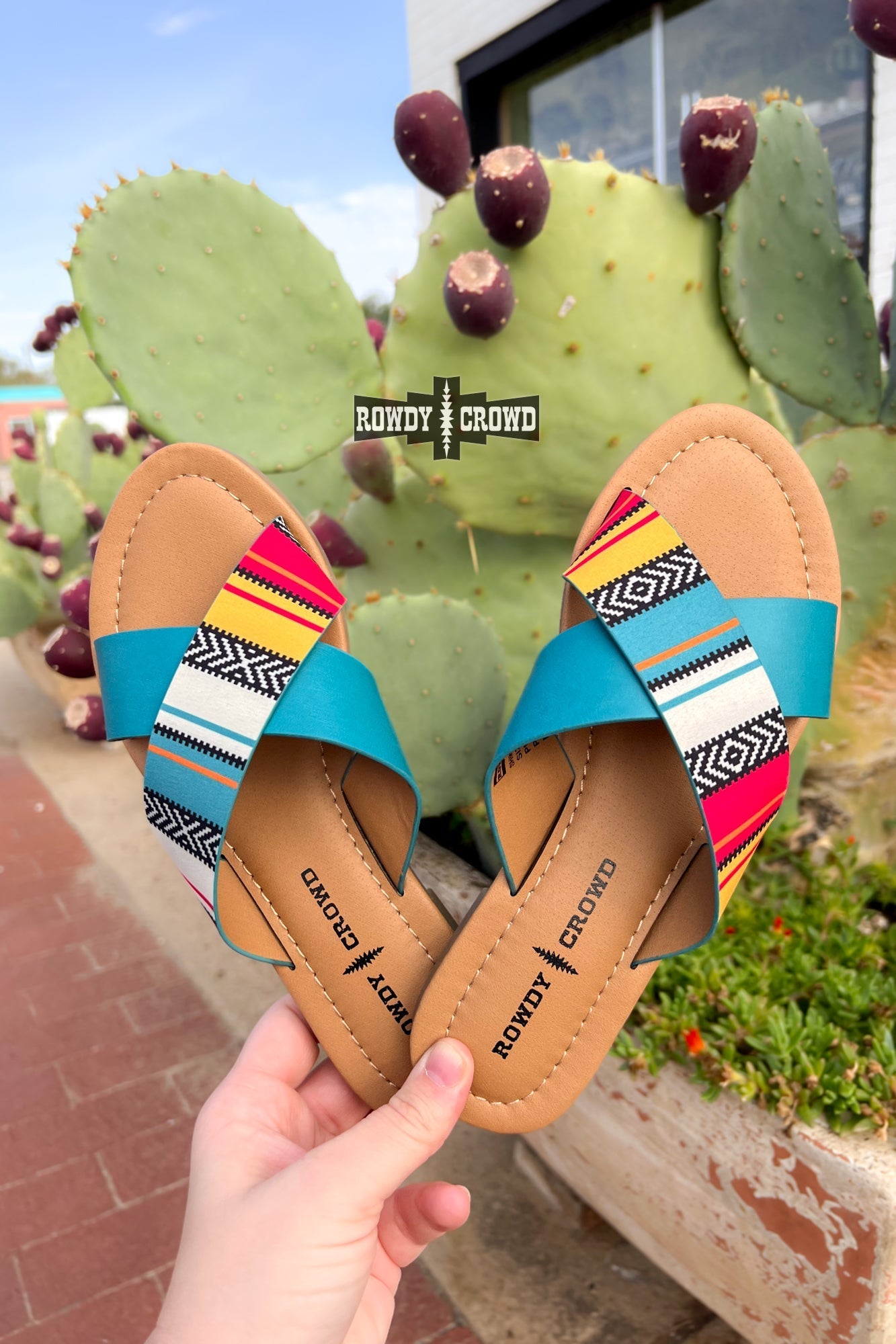Shiner Western Serape Sandals