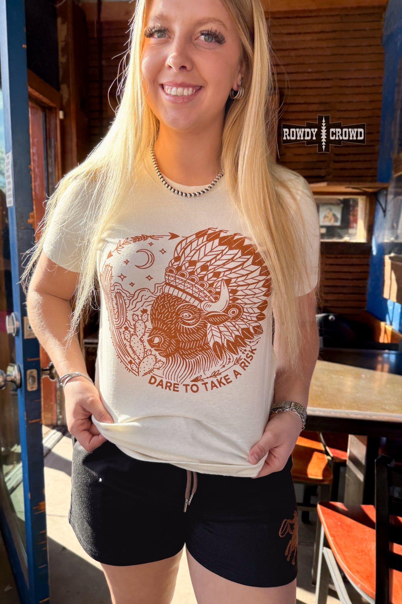 Risky Buffalo Western T-shirt Rowdy Crowd Clothing