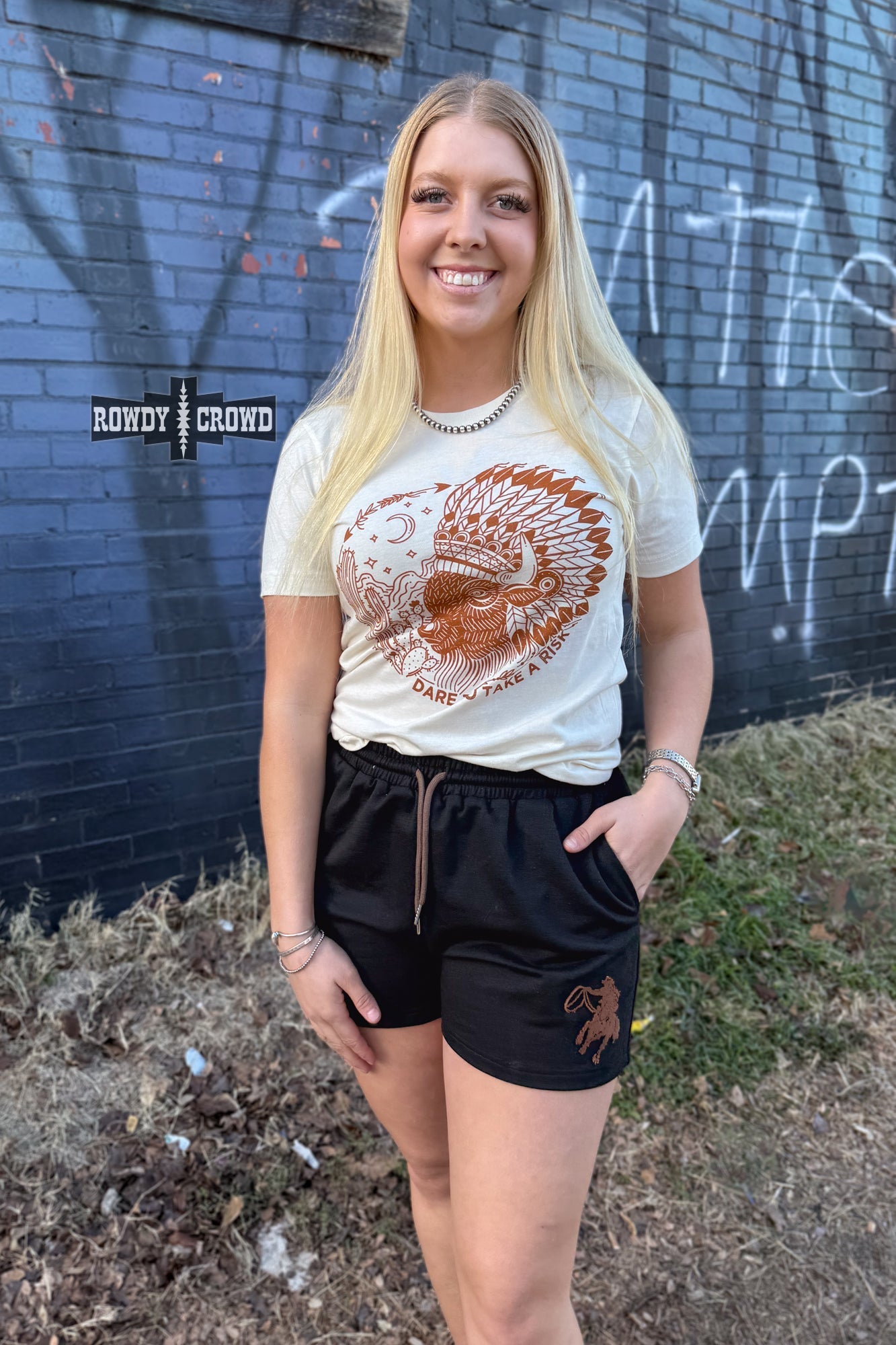 Risky Buffalo Western T-shirt Rowdy Crowd Clothing