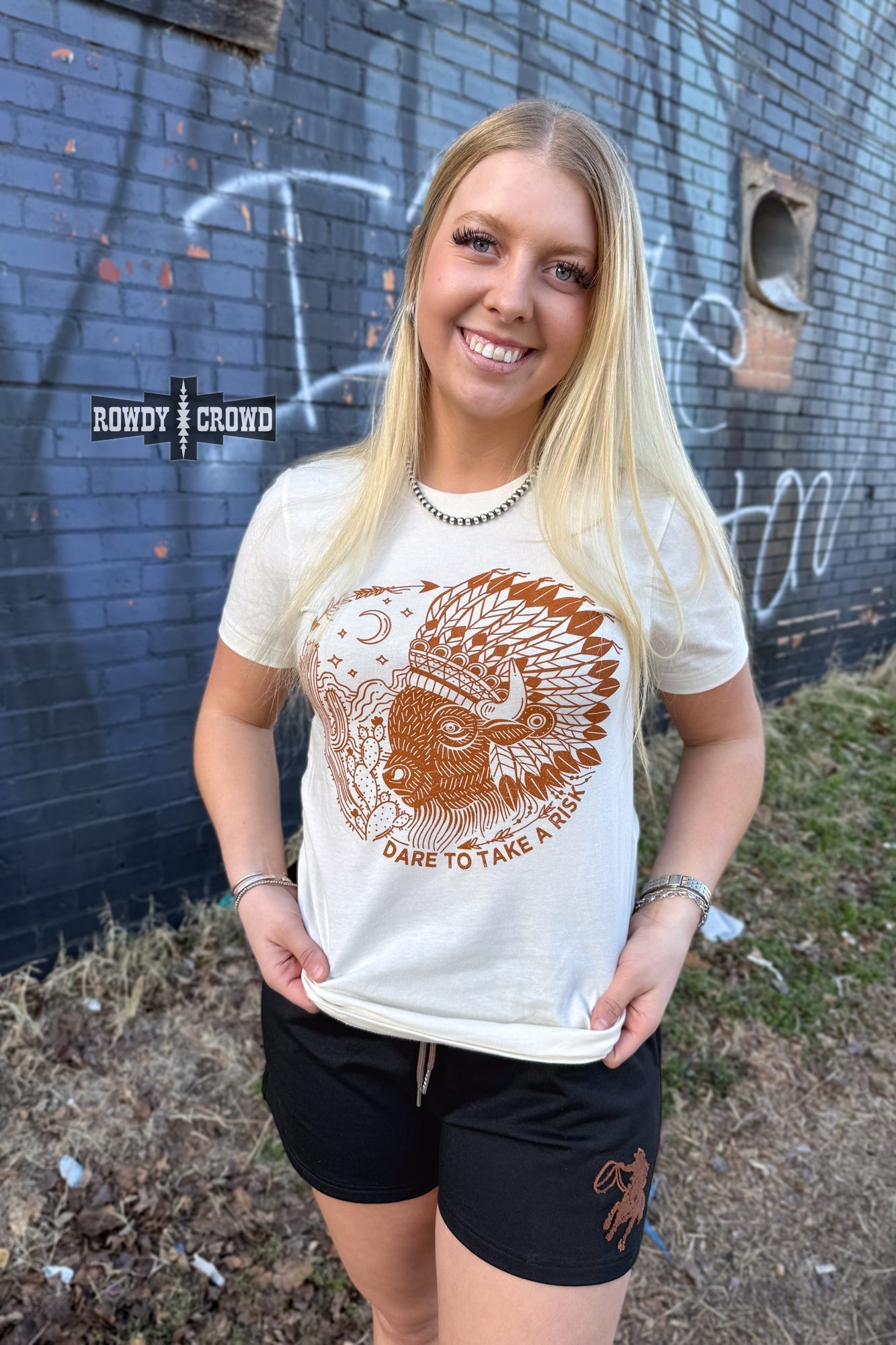 Risky Buffalo Western T-shirt Rowdy Crowd Clothing