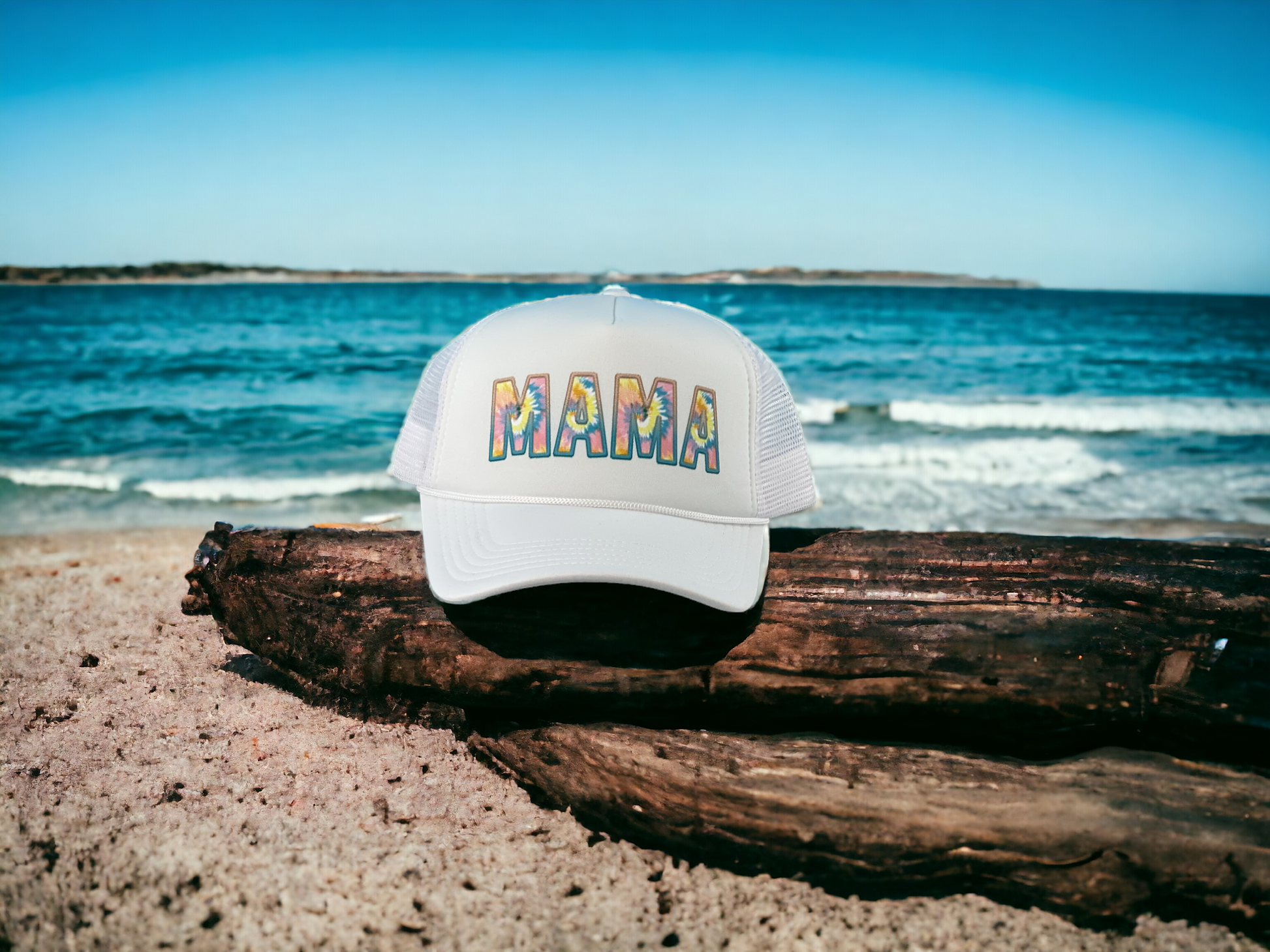 Mama Tie Dye Foam Trucker Hat Tea-Shirt Shoppe