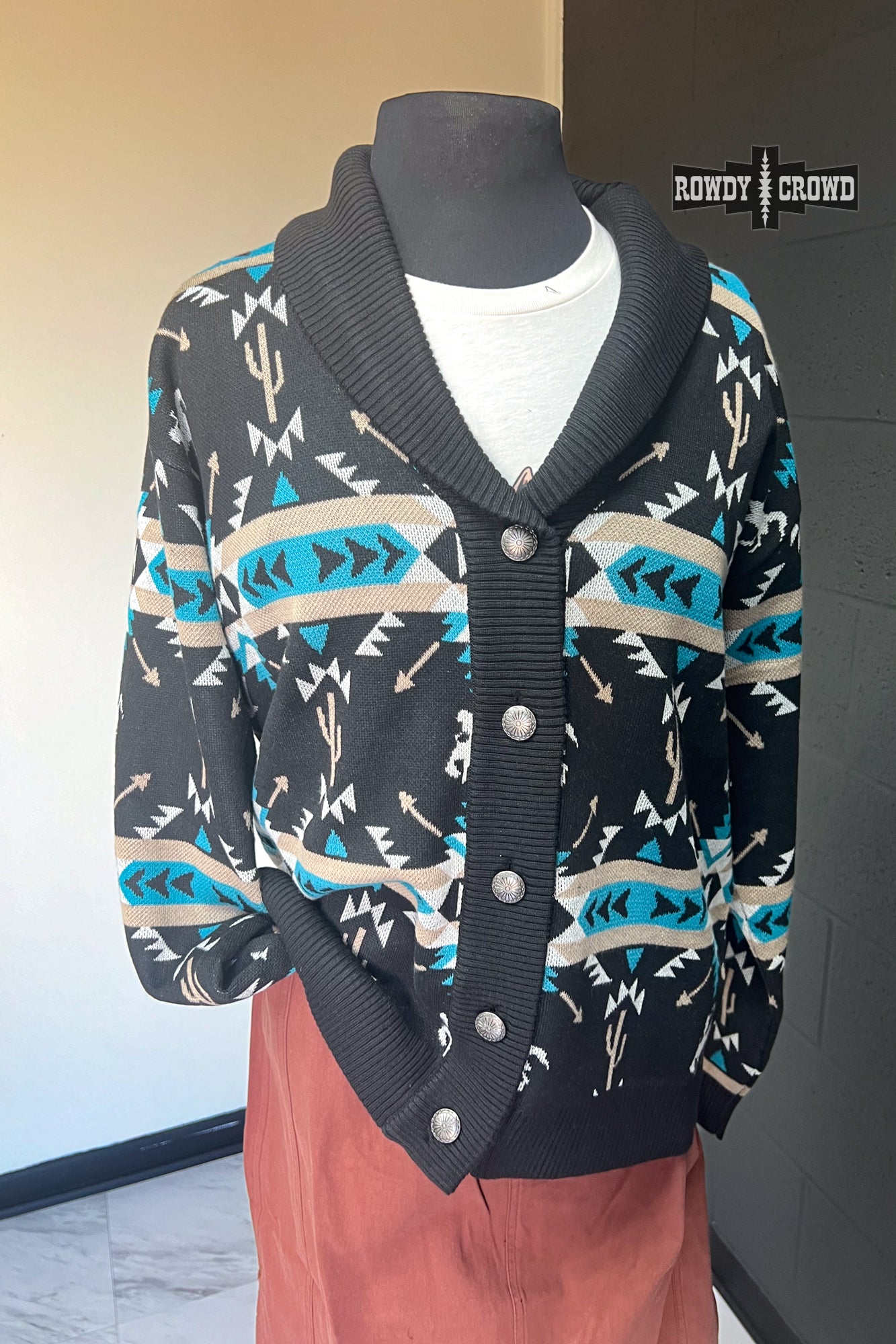 Cattleman Western Cardigan Rowdy Crowd Clothing