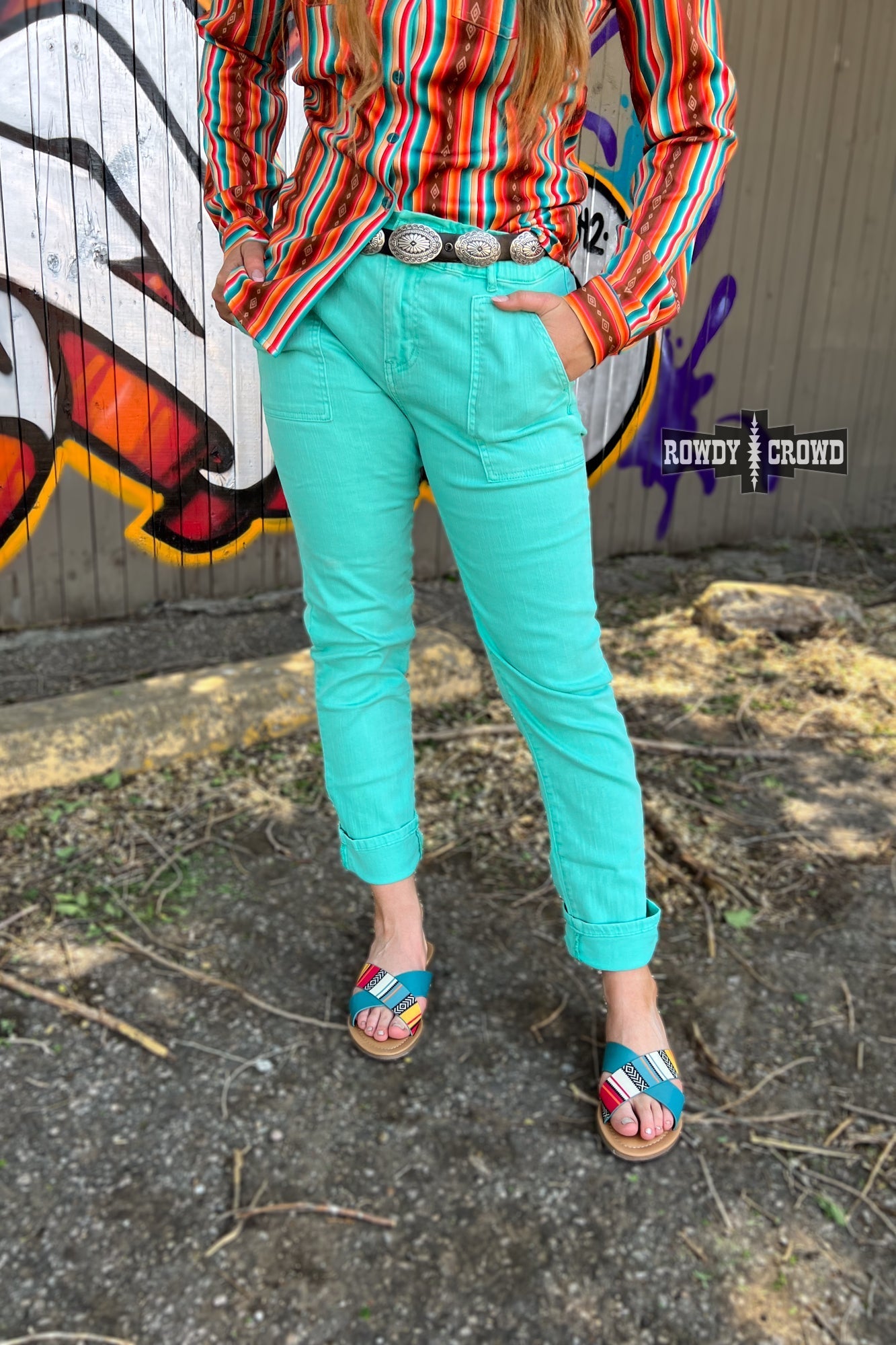 Turquoise Creek Western Style Pants Rowdy Crowd Clothing