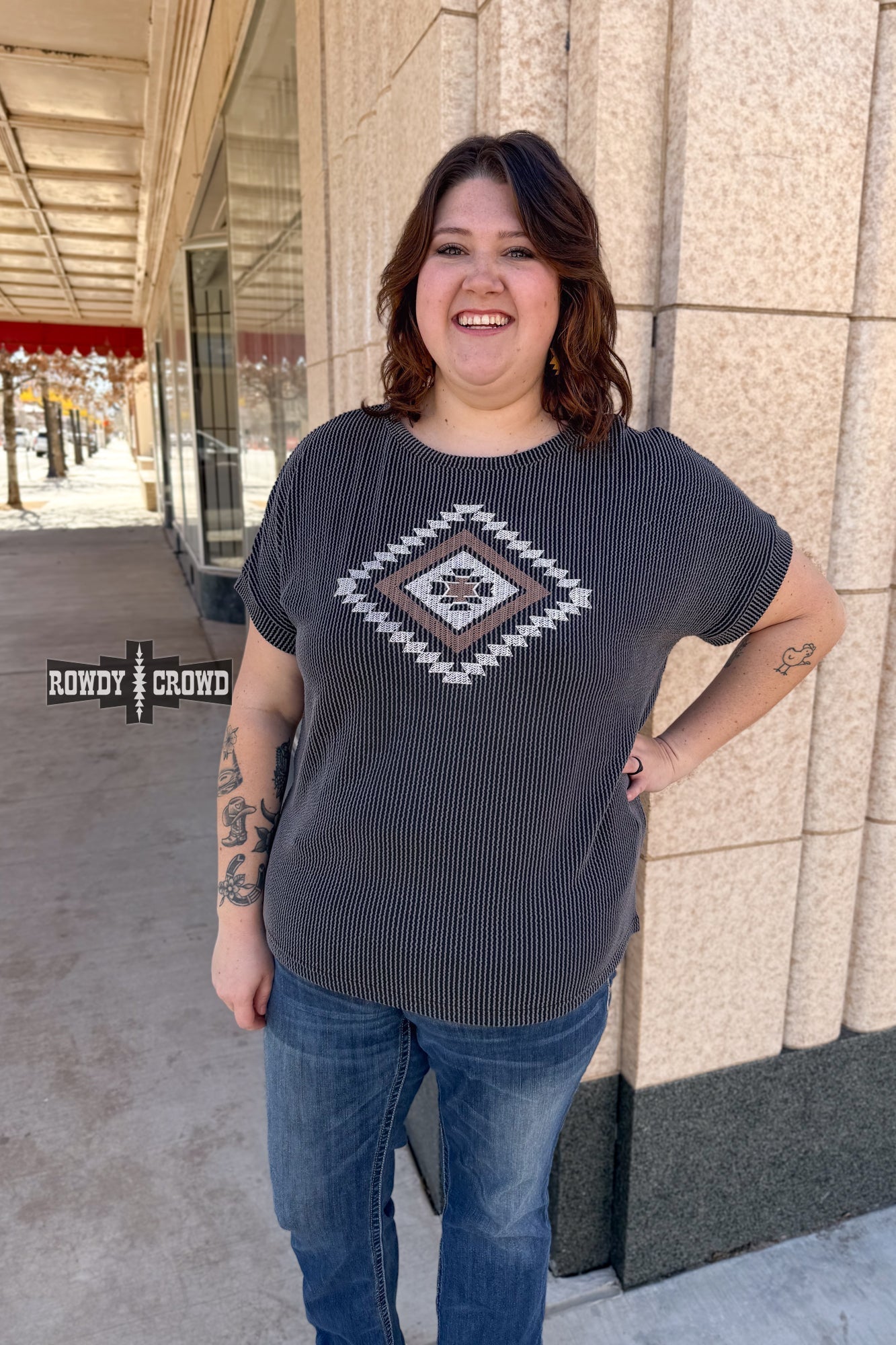 La Veta Western Top Rowdy Crowd Clothing