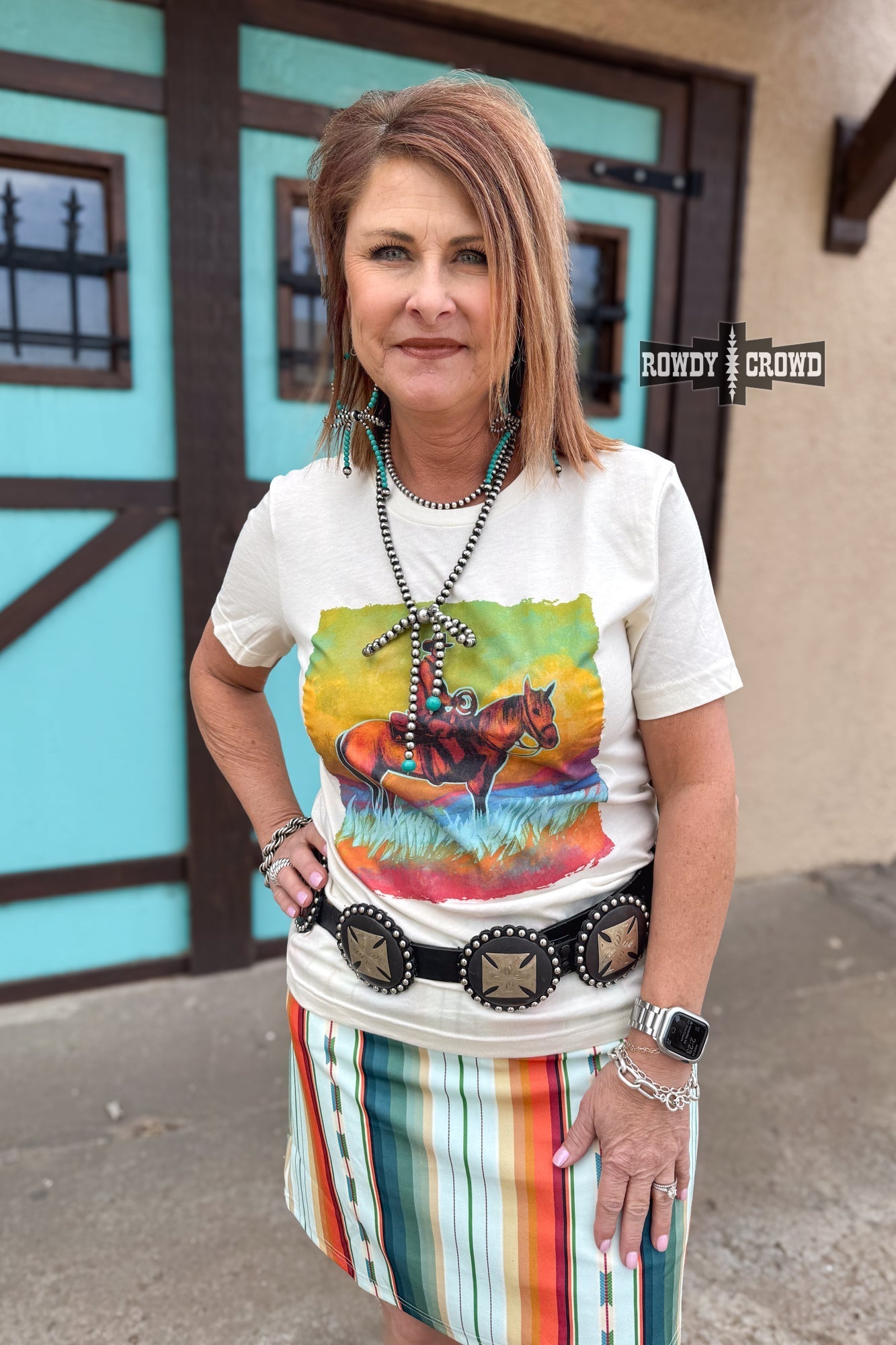 Blazin' Trails Western T-shirt Rowdy Crowd Clothing