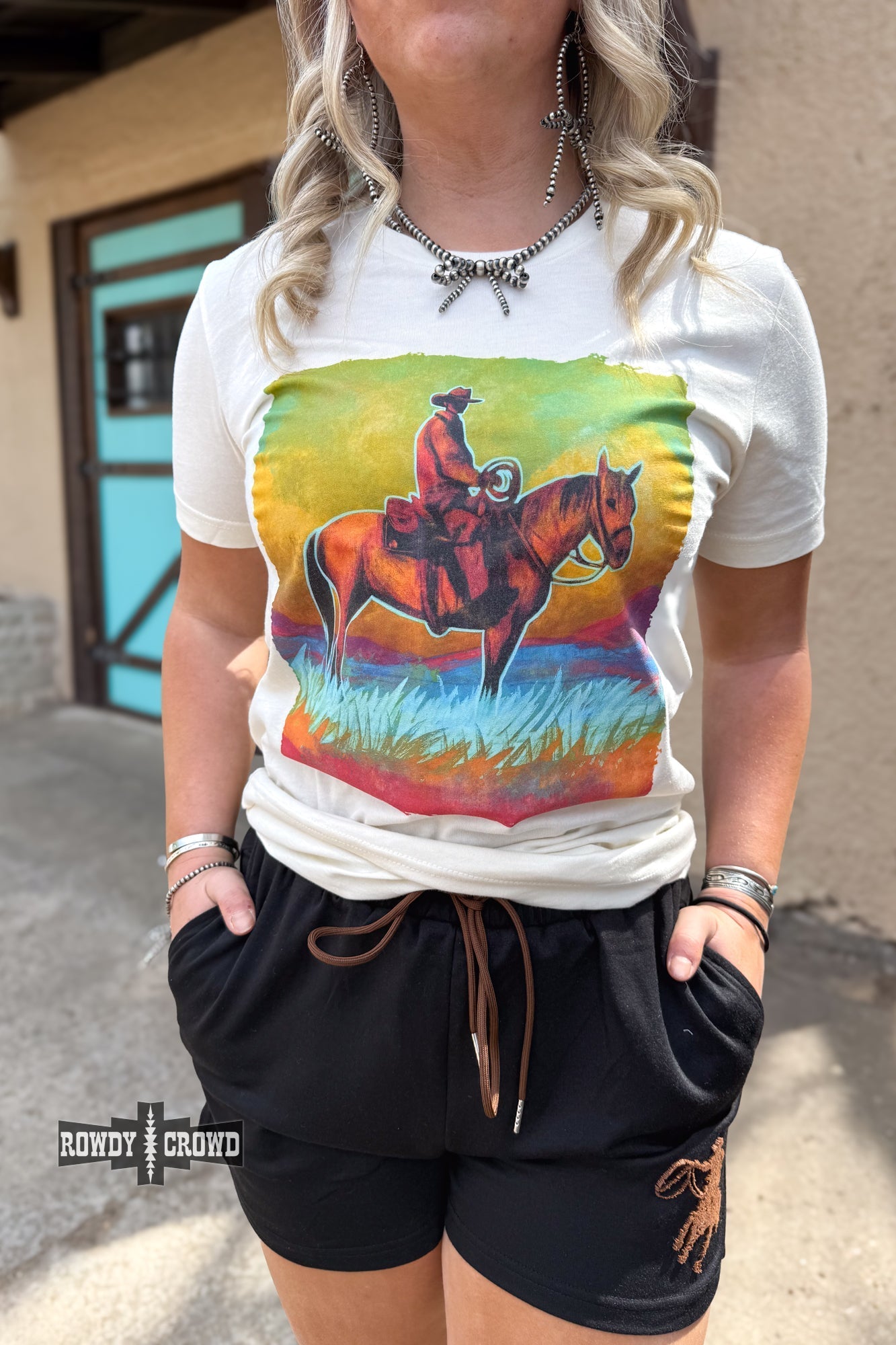 Blazin' Trails Western T-shirt Rowdy Crowd Clothing