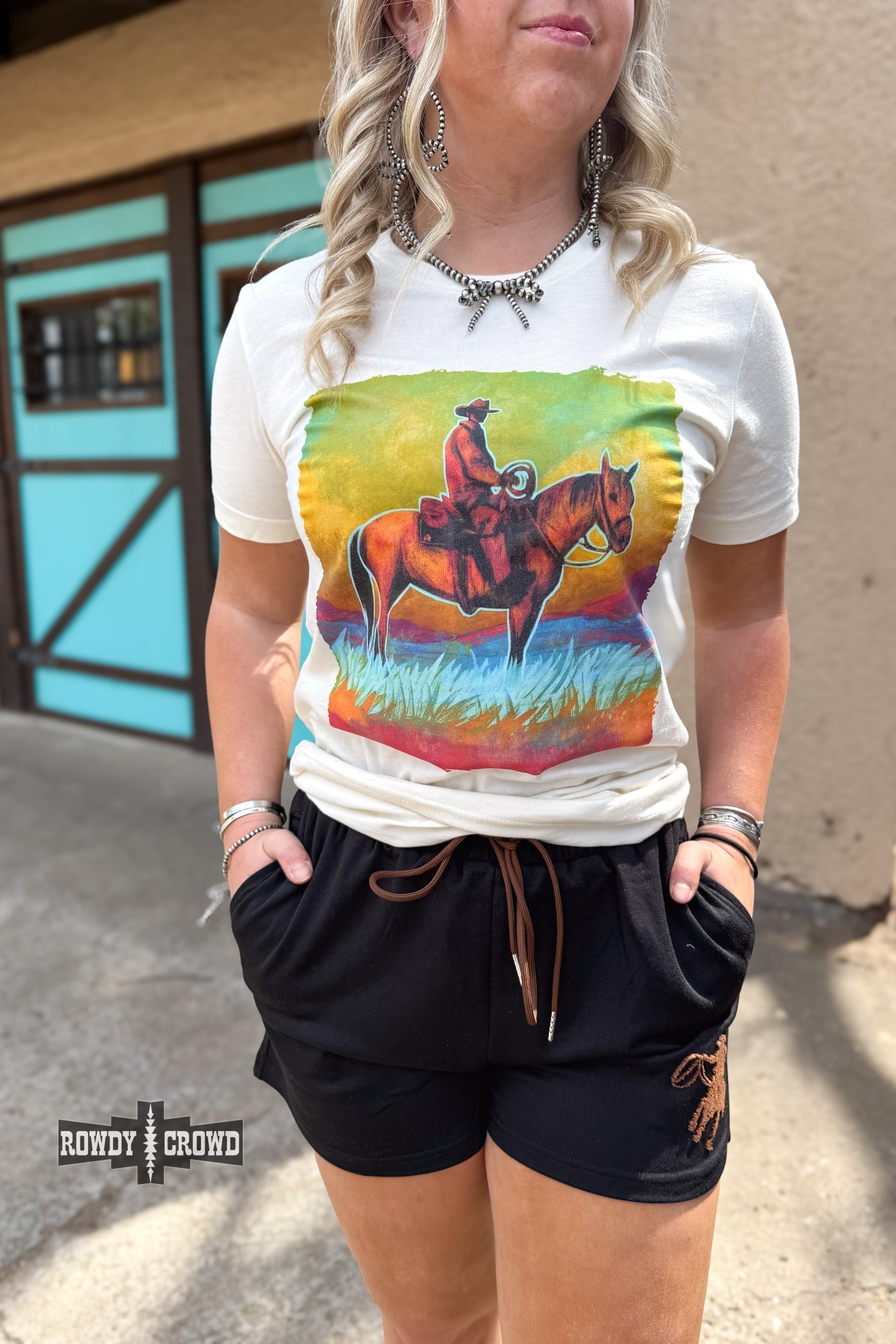 Blazin' Trails Western T-shirt Rowdy Crowd Clothing
