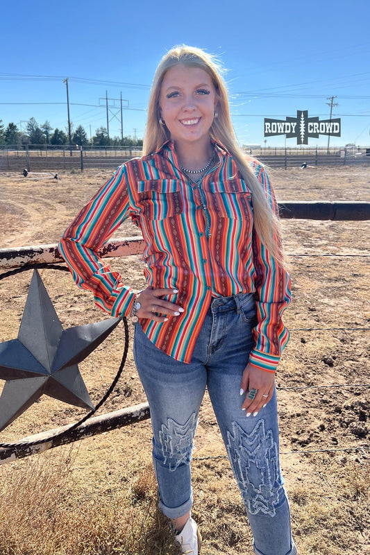 Sturgill Western Serape Button Up Top Rowdy Crowd Clothing