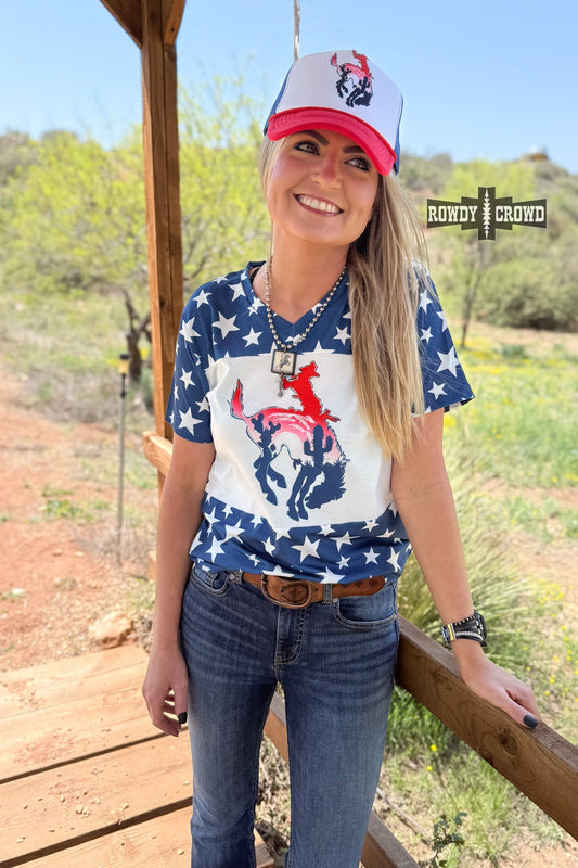 Americana Bronc Western T-Shirt Rowdy Crowd Clothing