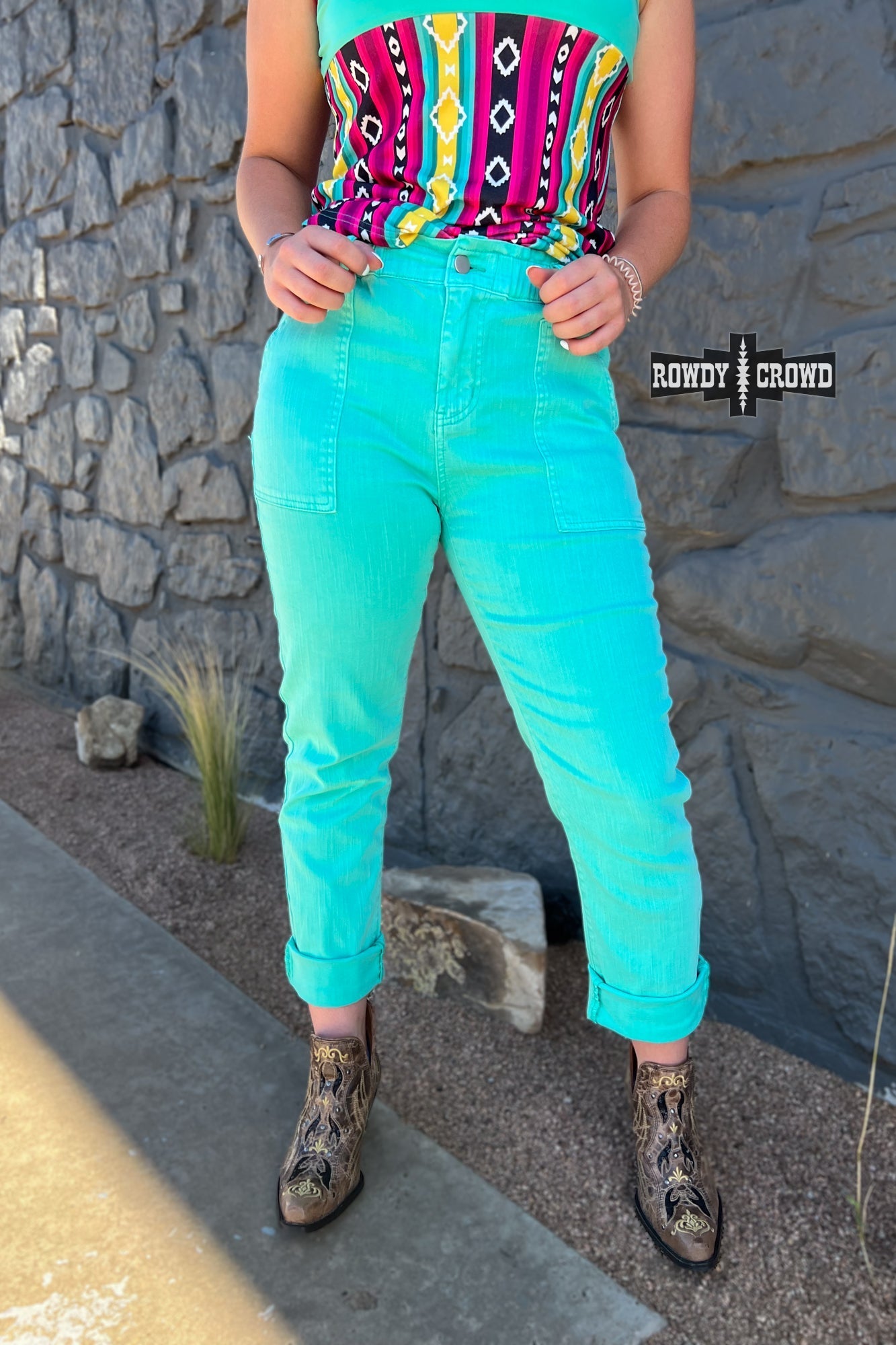 Turquoise Creek Western Style Pants Rowdy Crowd Clothing