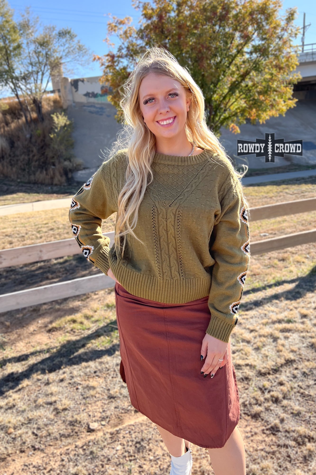 Sagebrush Western Sweater Rowdy Crowd Clothing