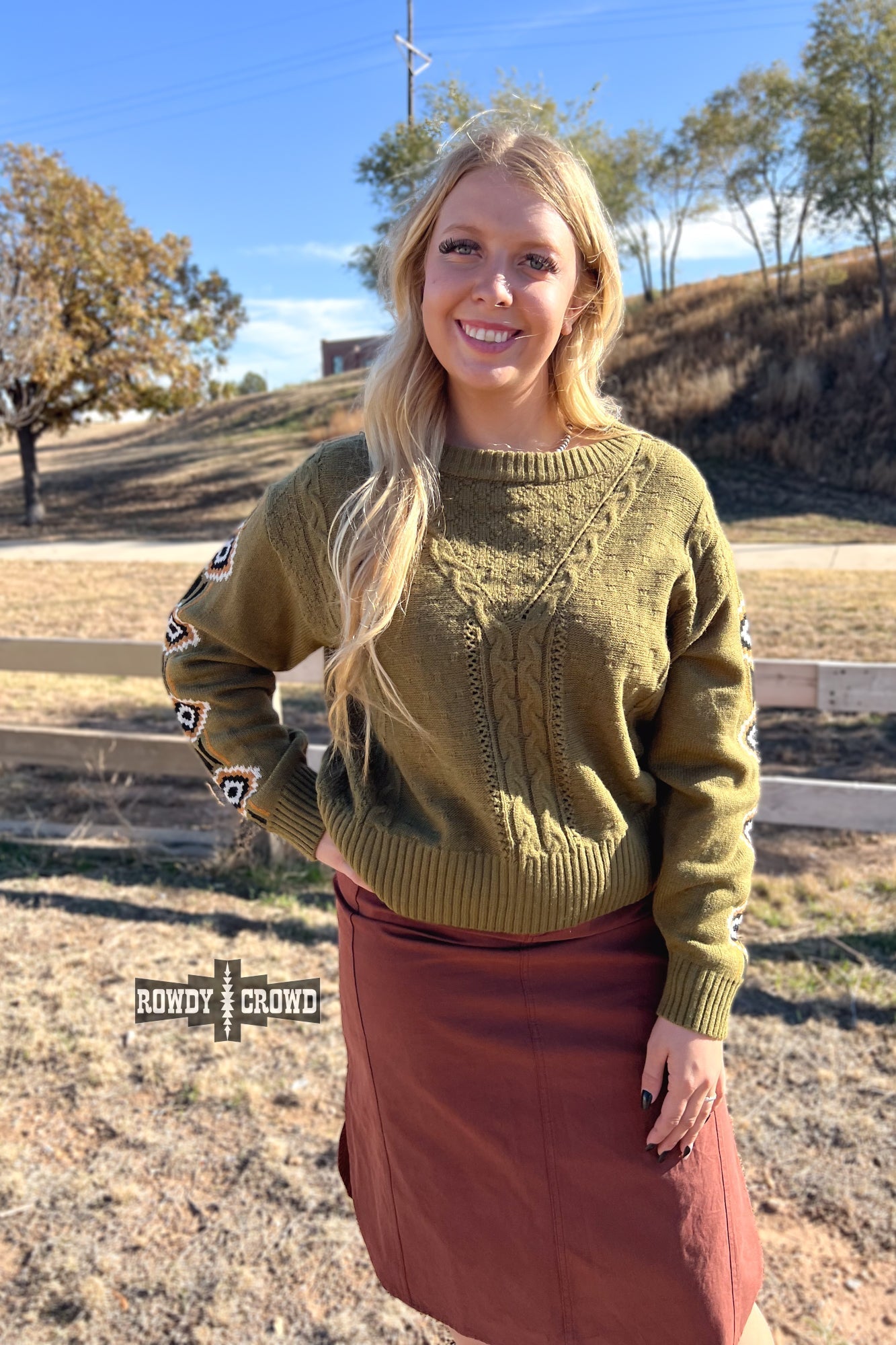 Sagebrush Western Sweater Rowdy Crowd Clothing