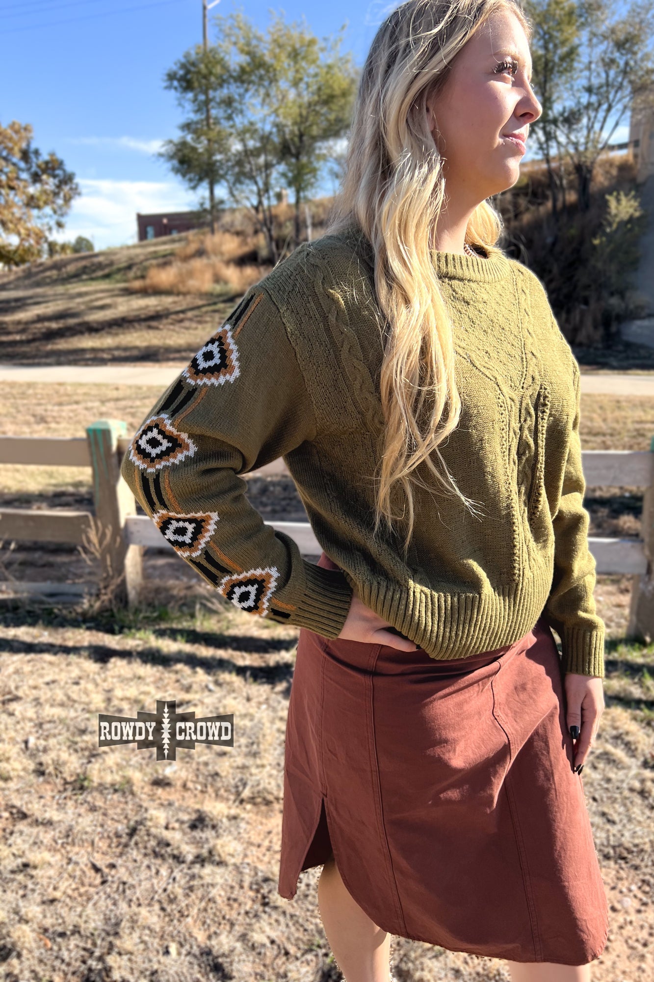 Sagebrush Western Sweater Rowdy Crowd Clothing