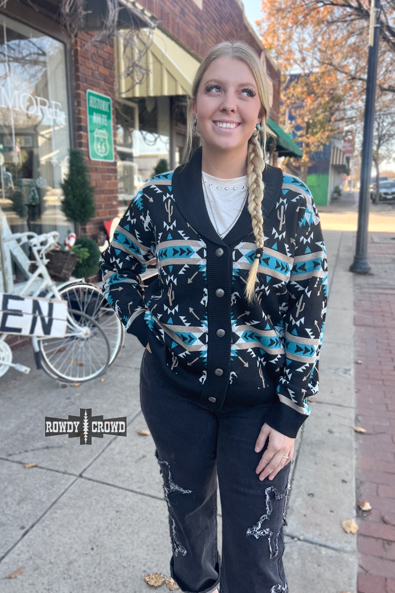 Cattleman Western Cardigan Rowdy Crowd Clothing