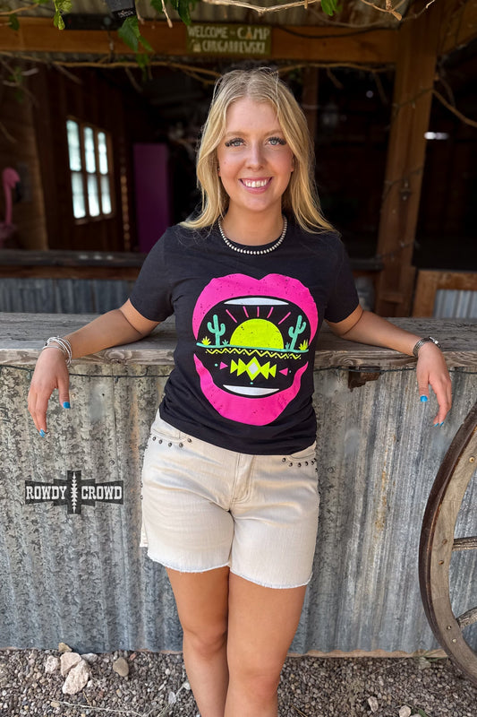 Desert Lips Western Style T-shirt Rowdy Crowd Clothing