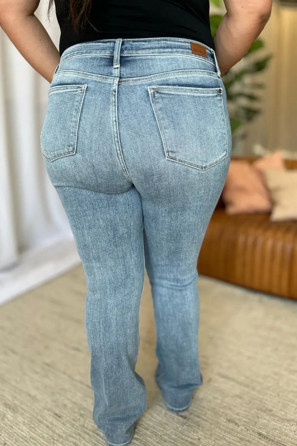 Judy Blue Full Size Medium Rise Bootcut Jeans - Kittybear Krafts