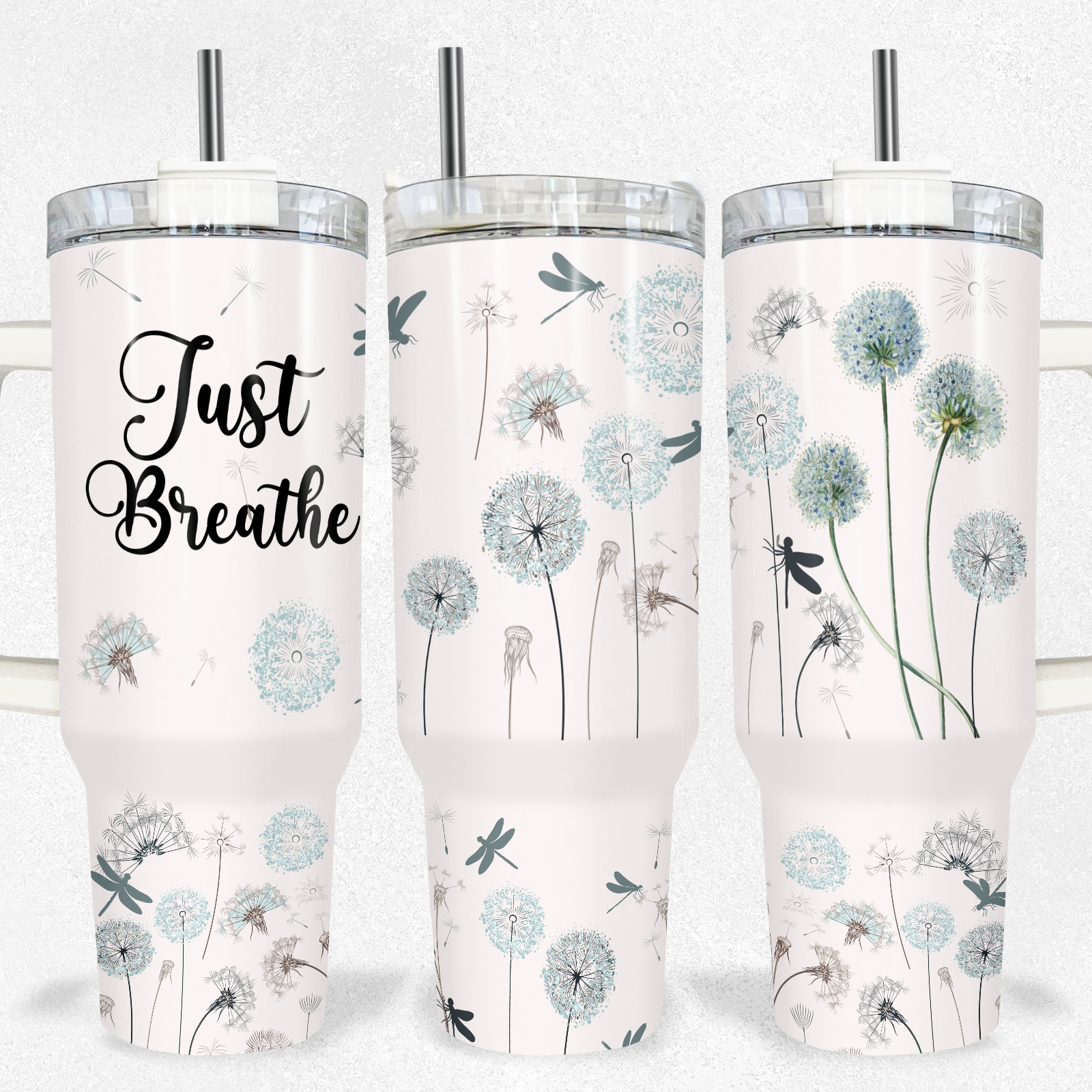 Just Breathe Tumbler 40oz Tea-Shirt Shoppe