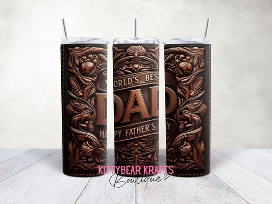 World's Best Dad Happy Father's Day 20 oz Stainless Steel Tumbler