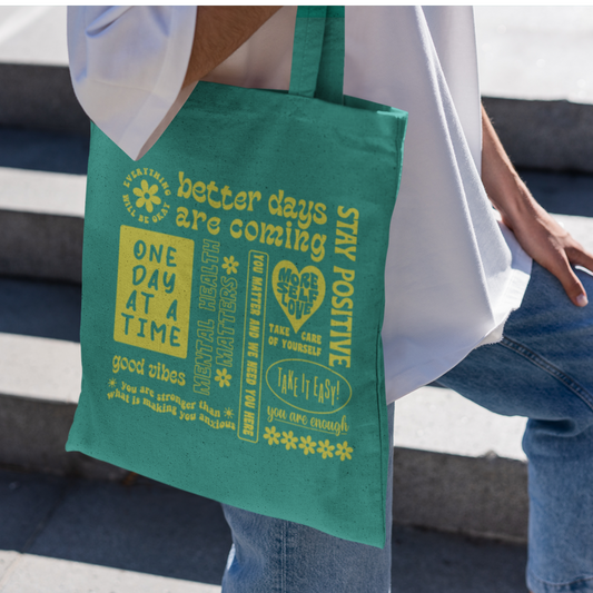 Mental Health Awareness Tote Bag Tea Shirt Shoppe Wholesale