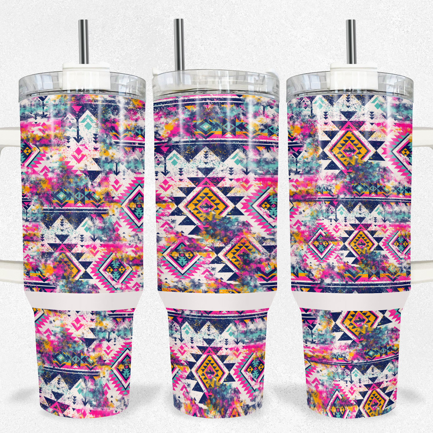 Grunge Aztec Tumbler 40oz Tea-Shirt Shoppe