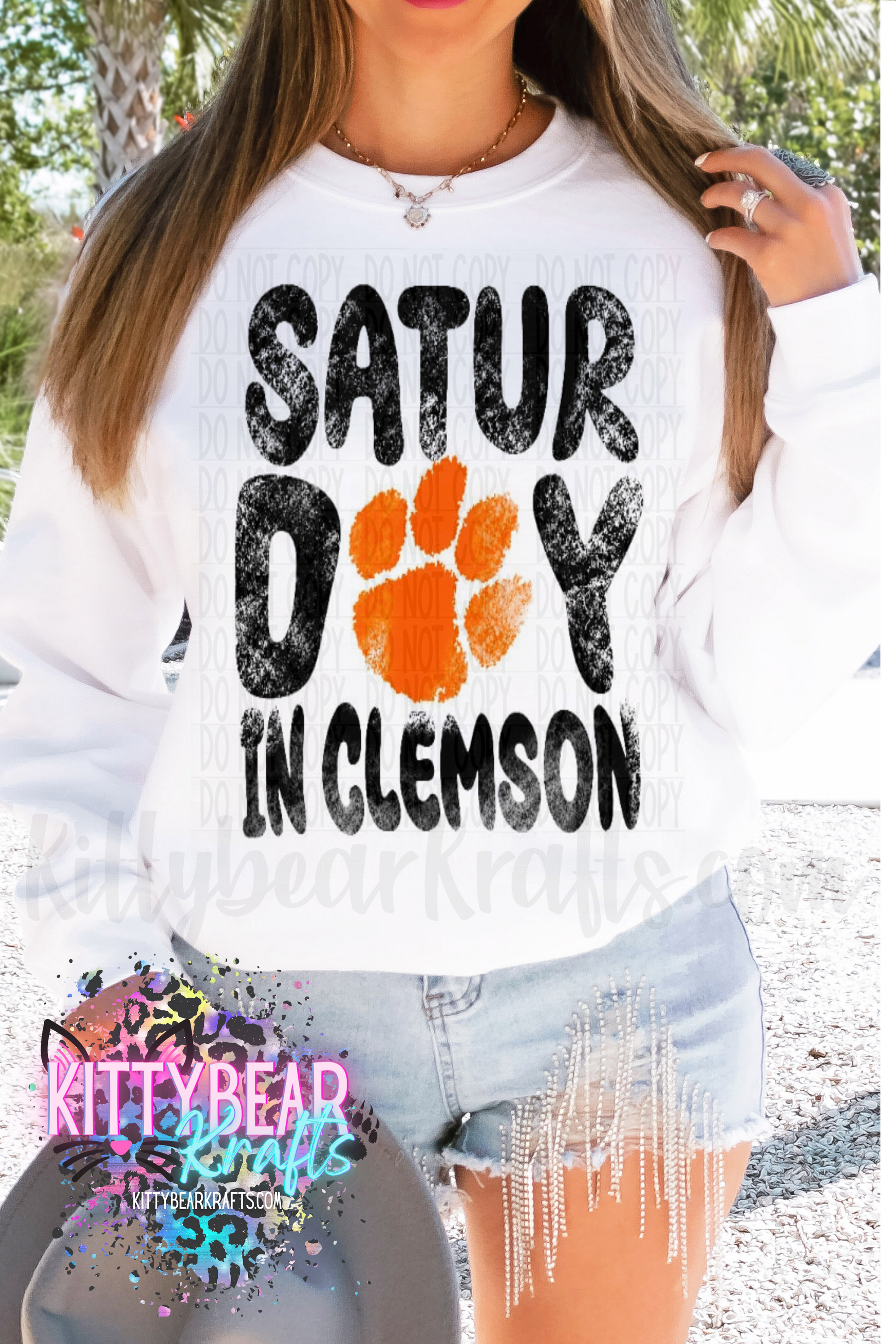 Saturday In Clemson South Carolina Football Crewneck Sweat shirt - Kittybear Krafts