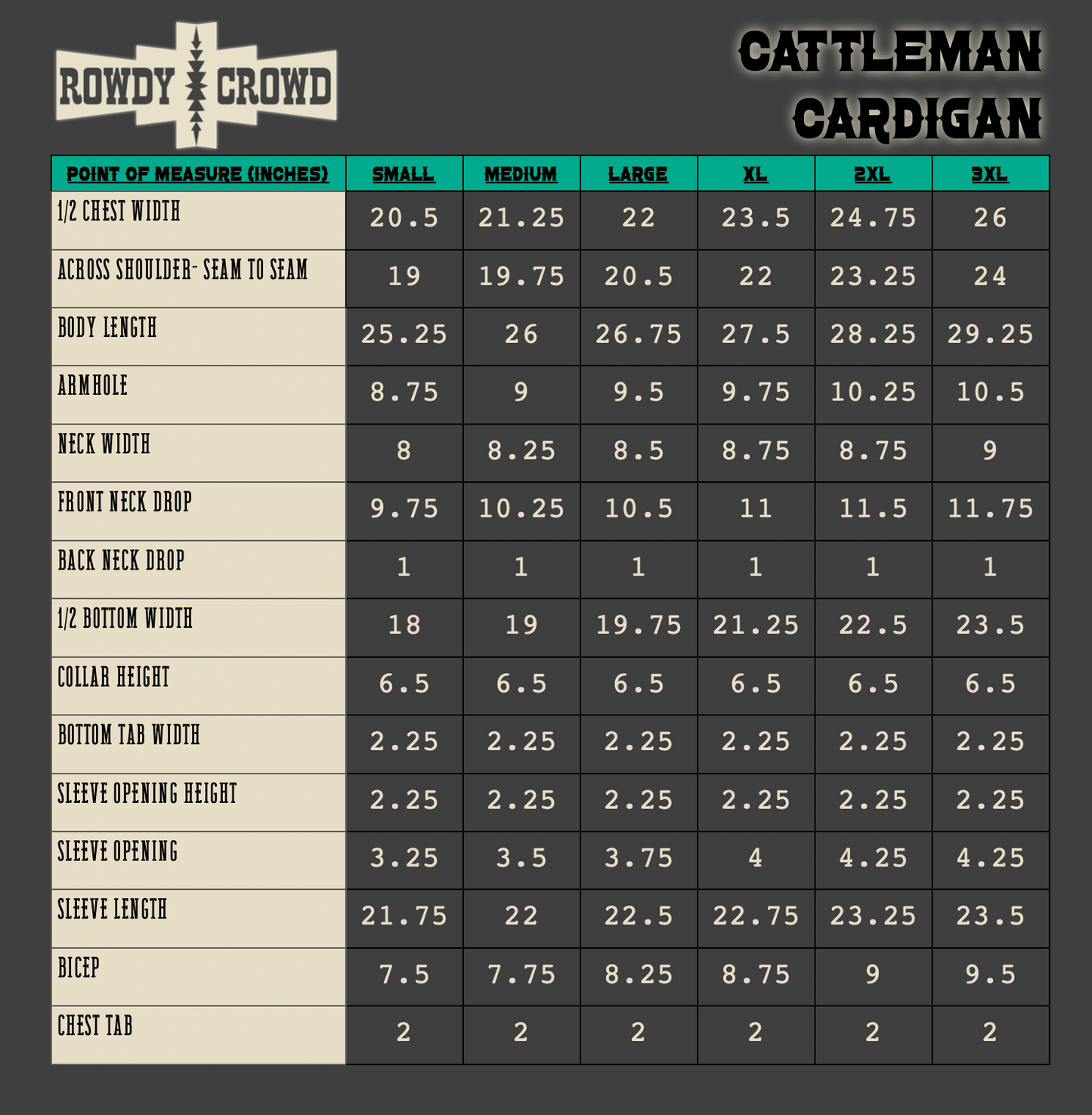 Cattleman Western Cardigan Rowdy Crowd Clothing