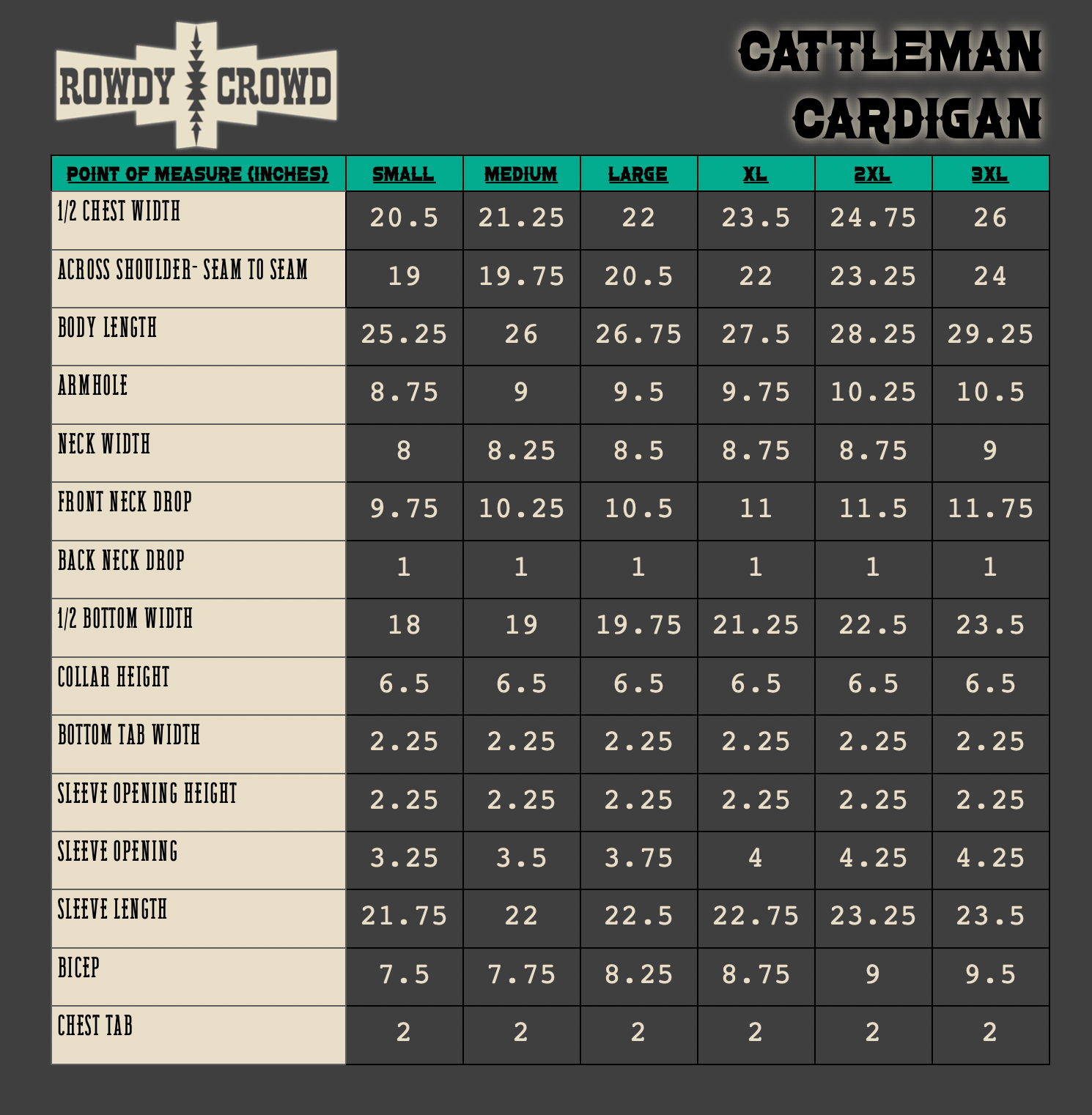 Cattleman Western Cardigan Rowdy Crowd Clothing