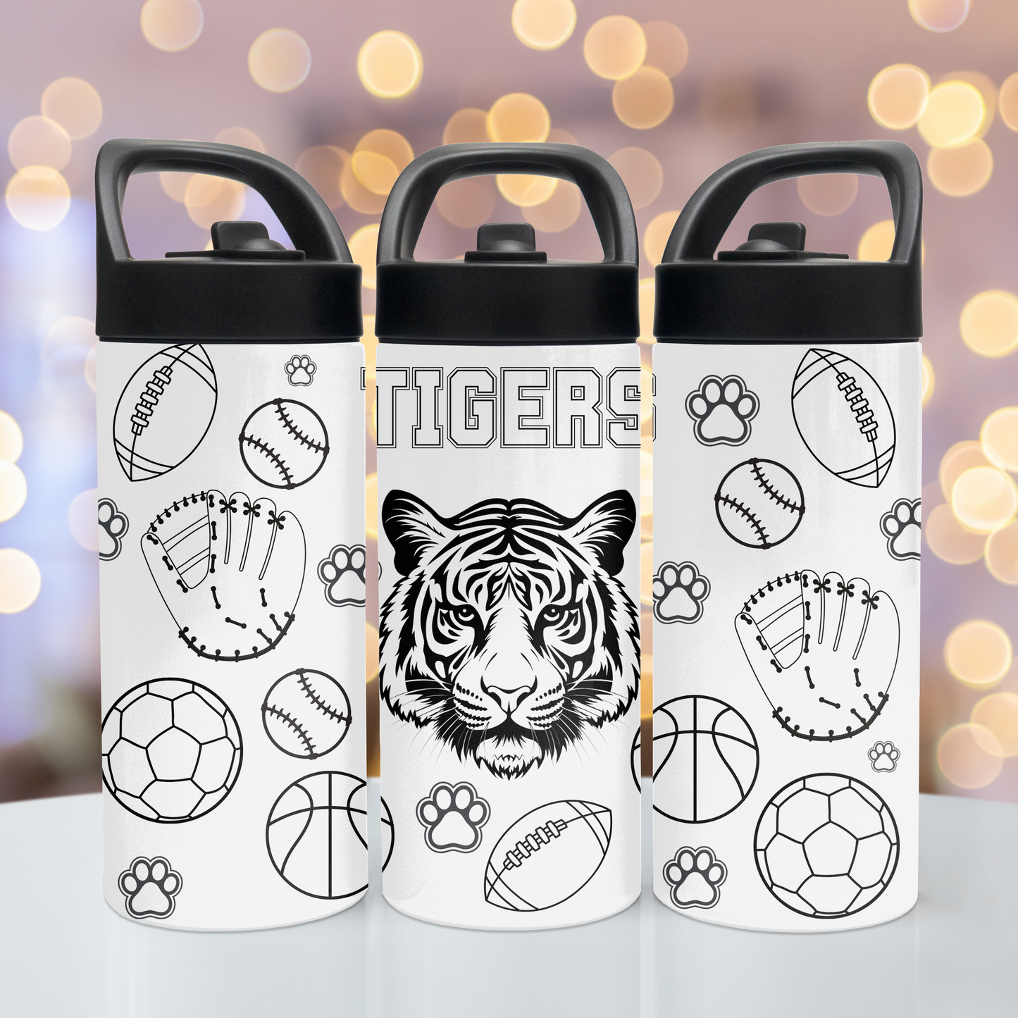 Tiger Coloring 15 oz Tumbler
