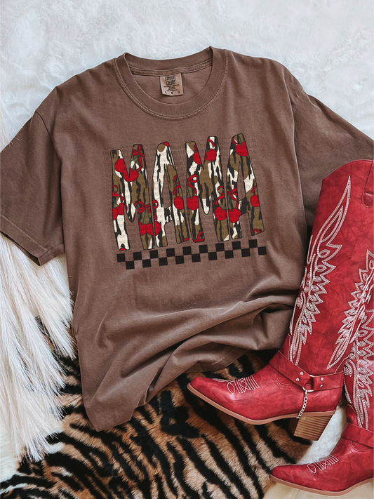 Mama Camo with Cherries T-Shirt or Sweatshirt
