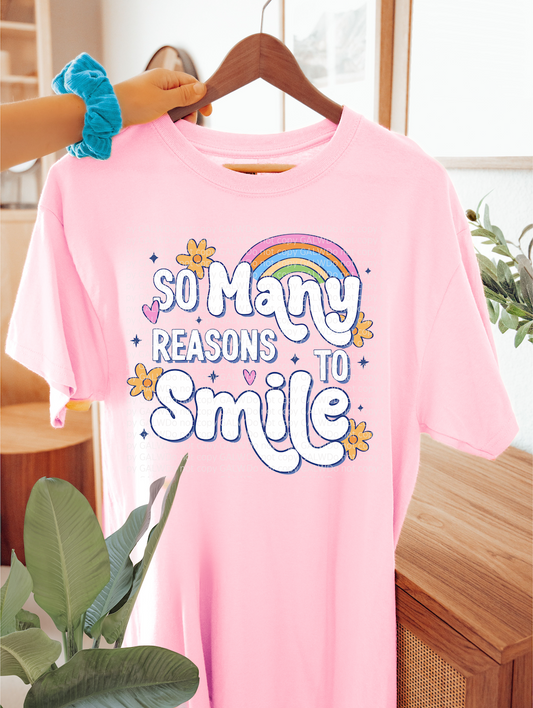 So Many Reasons to Smile Graphic T-Shirt Gunpowder and Lace Boutique Nac