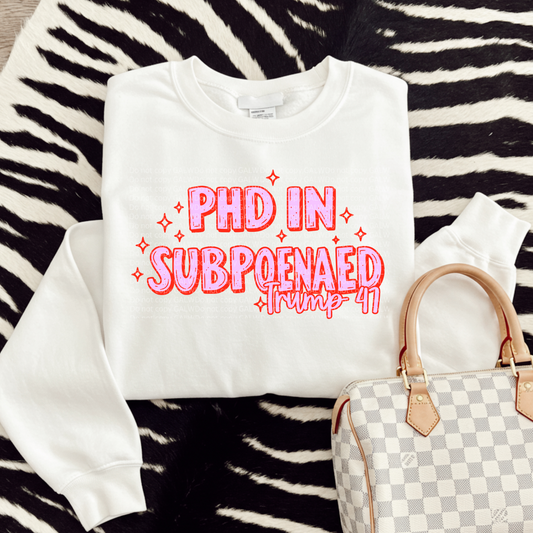 PHD in Subpoenaed 47 Graphic T-Shirt Gunpowder and Lace Boutique Nac