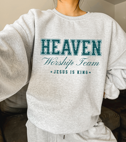 Heaven Worship Team Jesus is King Graphic T-Shirt Gunpowder and Lace Boutique Nac