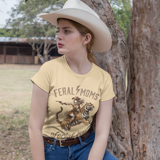 Feral Mom's Social Club Graphic T-Shirt Tea Shirt Shoppe
