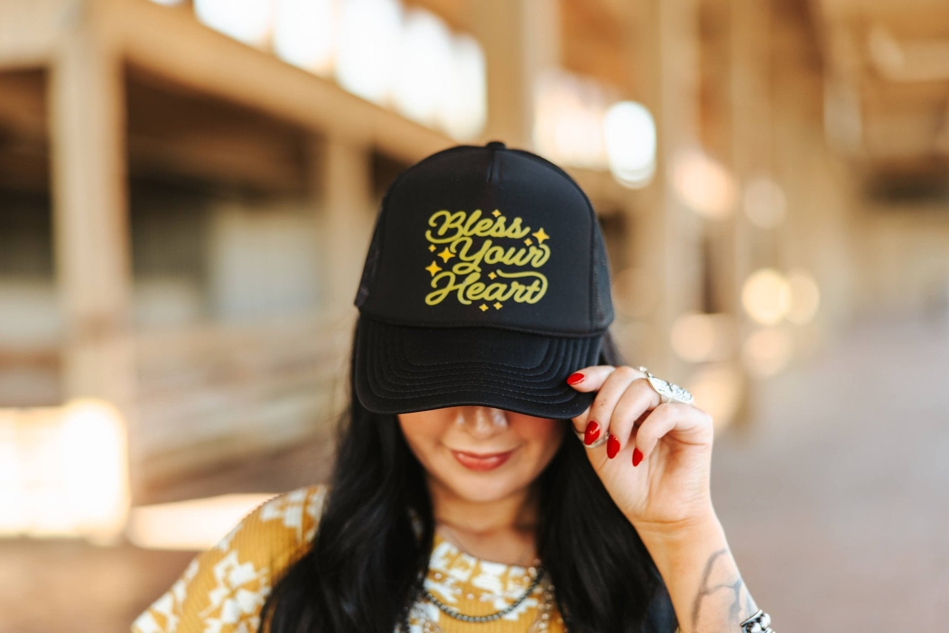 Bless Your Heart Trucker Hat Wild Junkie