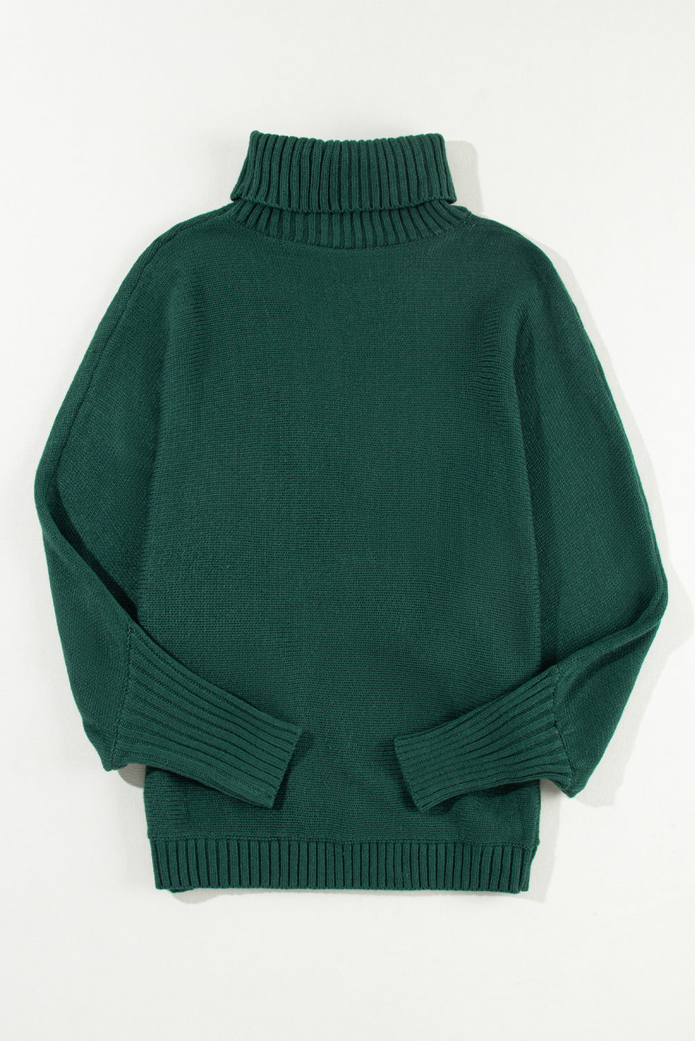 Green Merry Letter Embroidered High Neck Christmas Sweater Kittybear Krafts