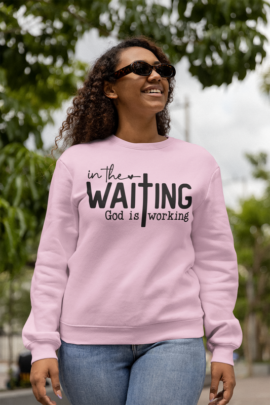 In The Waiting Graphic Sweatshirt Tea Shirt Shoppe
