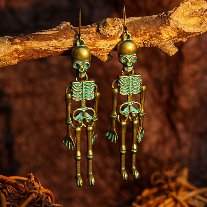 Skeleton Halloween Earrings - Kittybear Krafts
