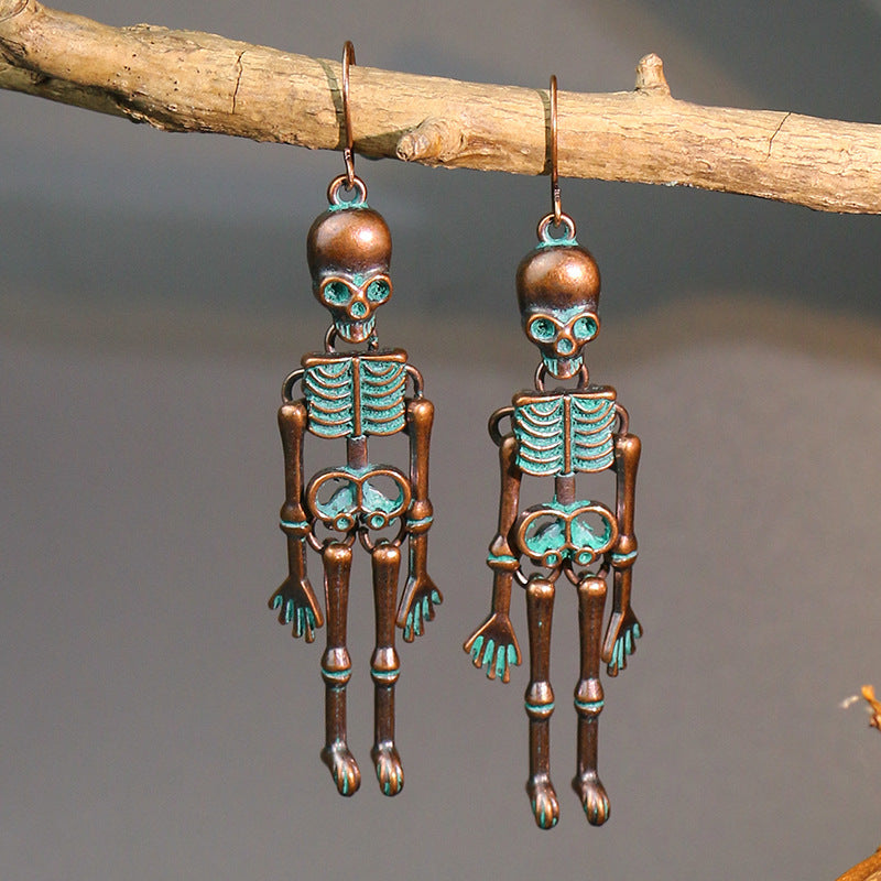 Skeleton Halloween Earrings - Kittybear Krafts