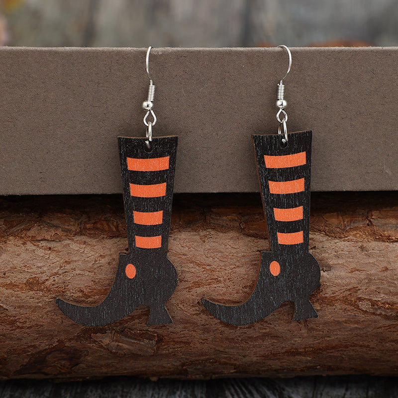 Witch Boots Halloween Earrings - Kittybear Krafts