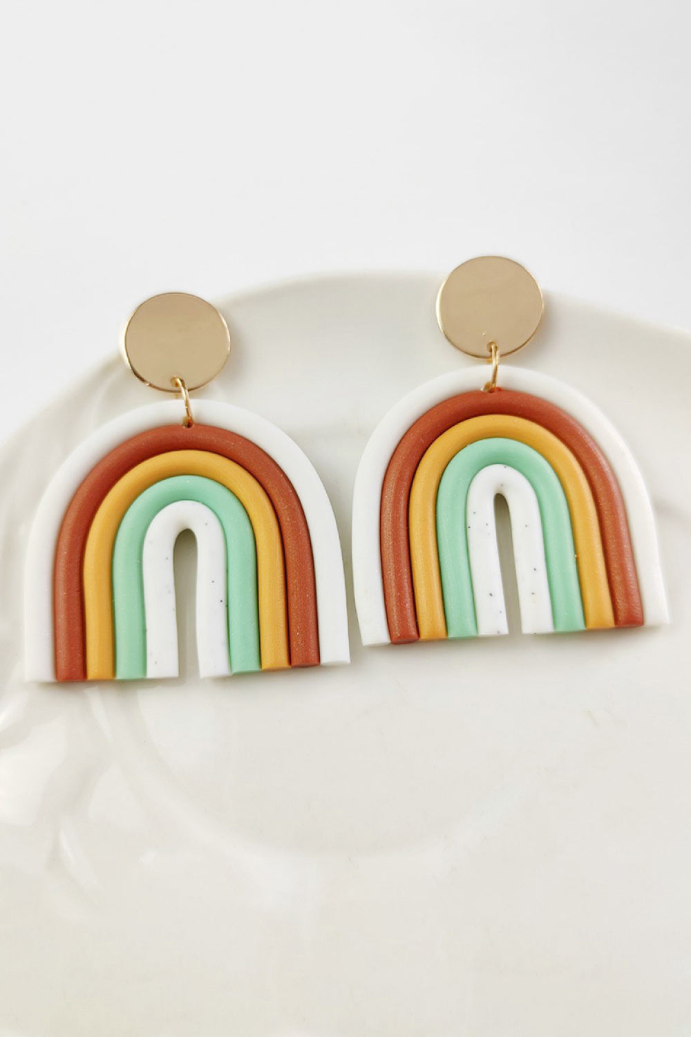 Rainbow Dangle Earrings - Kittybear Krafts
