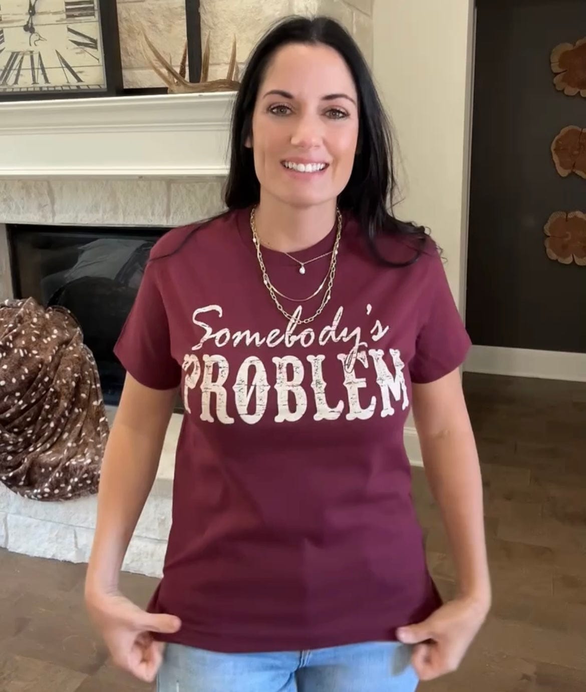 Somebody's Problem Graphic T-Shirt Envy Stylz Boutique