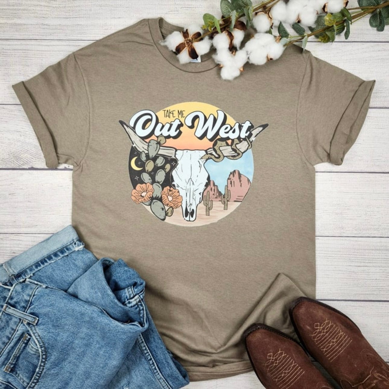 Take Me Out West Graphic T-Shirt Envy Stylz Boutique